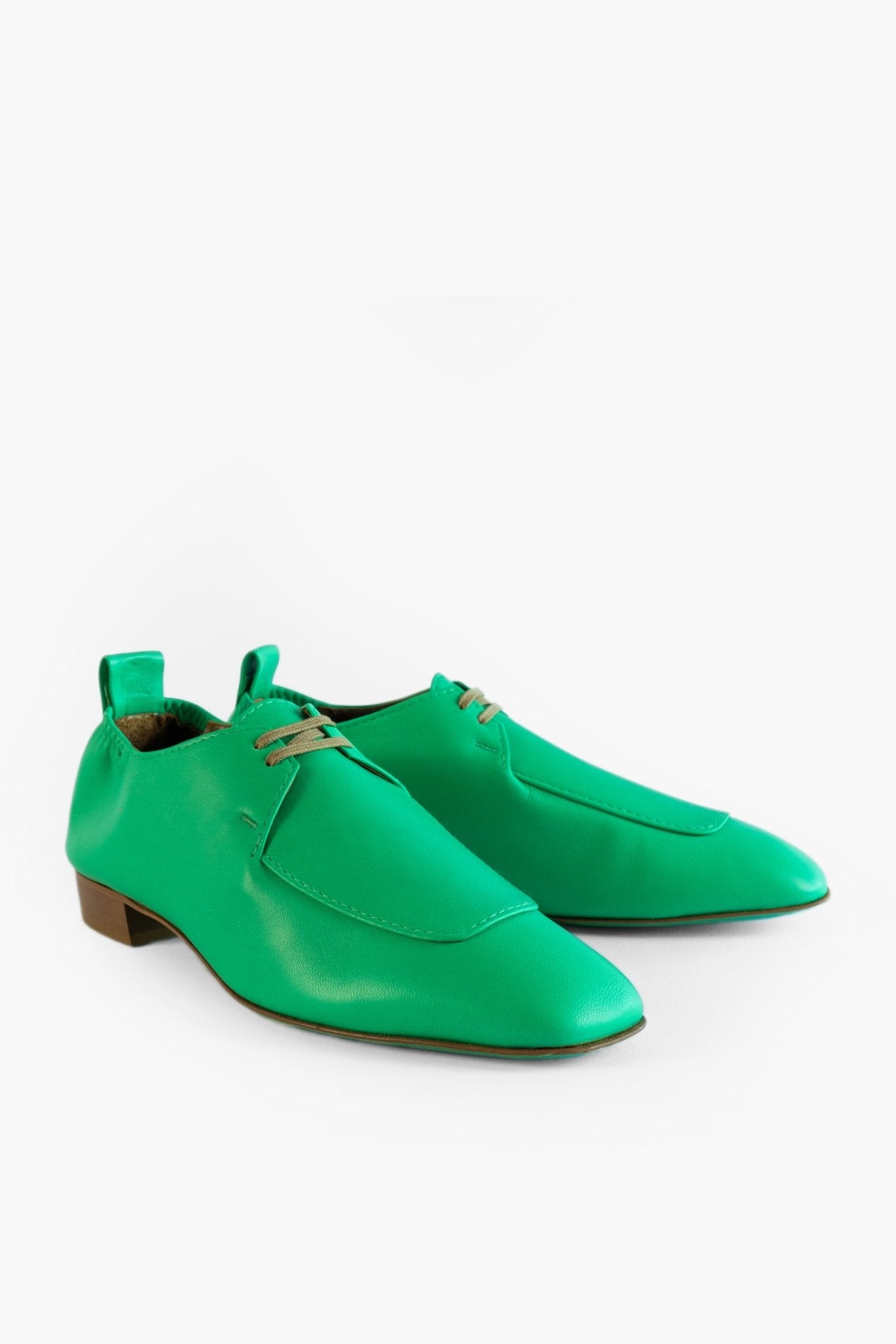 TEDA lace-up Shoe | Signature Green - ALINA SCHÜRFELD
