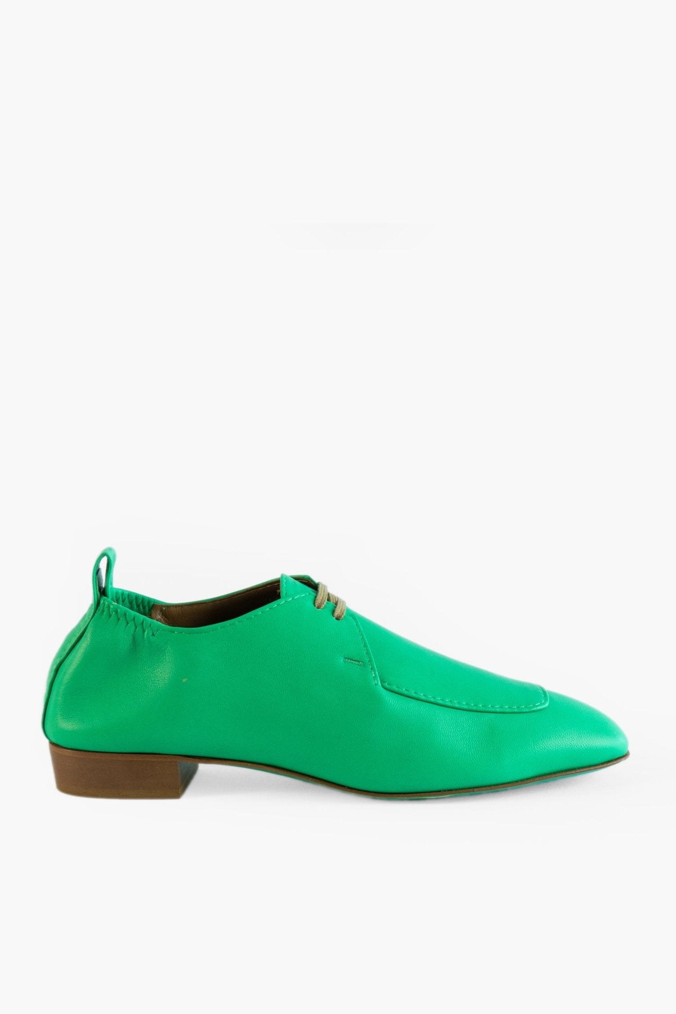 TEDA lace-up Shoe | Signature Green - ALINA SCHÜRFELD