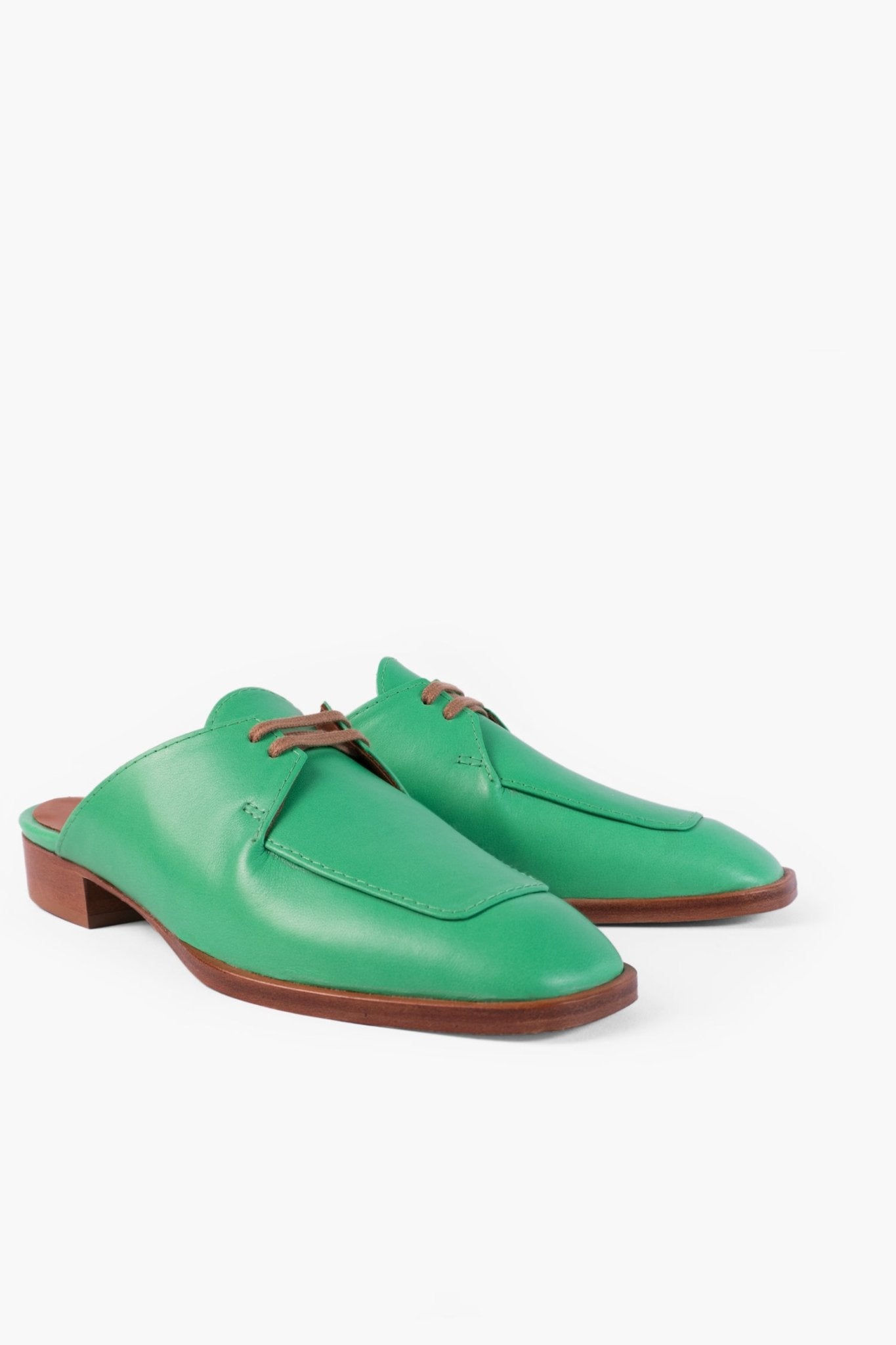TINKI open back Loafers | Signature Green - ALINA SCHÜRFELD