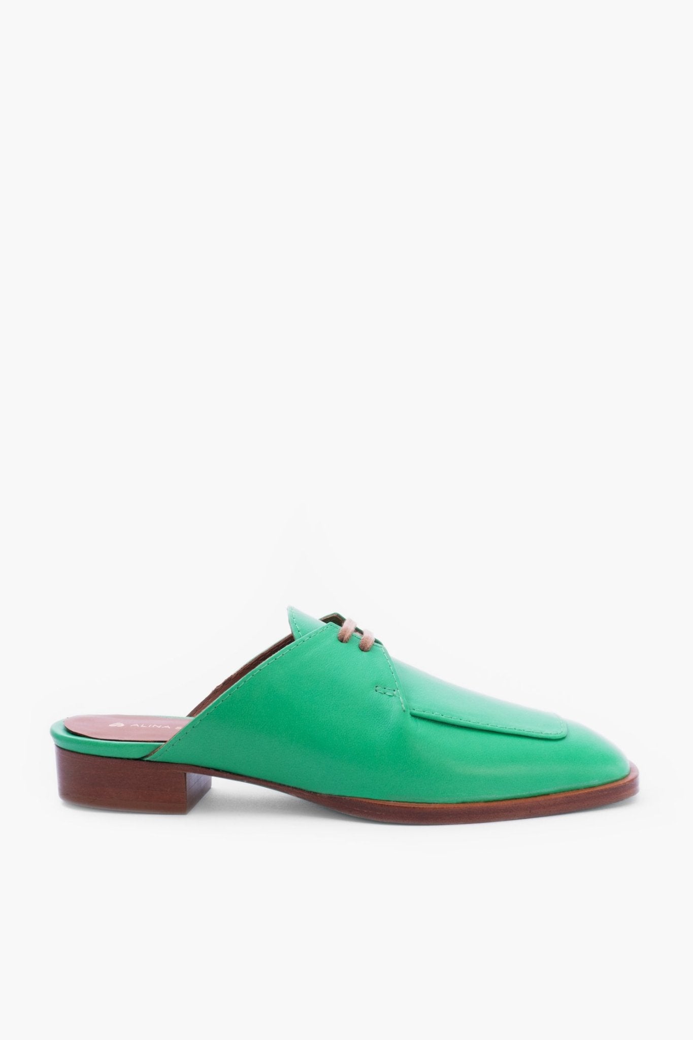 TINKI open-back Loafers | Signature Green - ALINA SCHÜRFELD