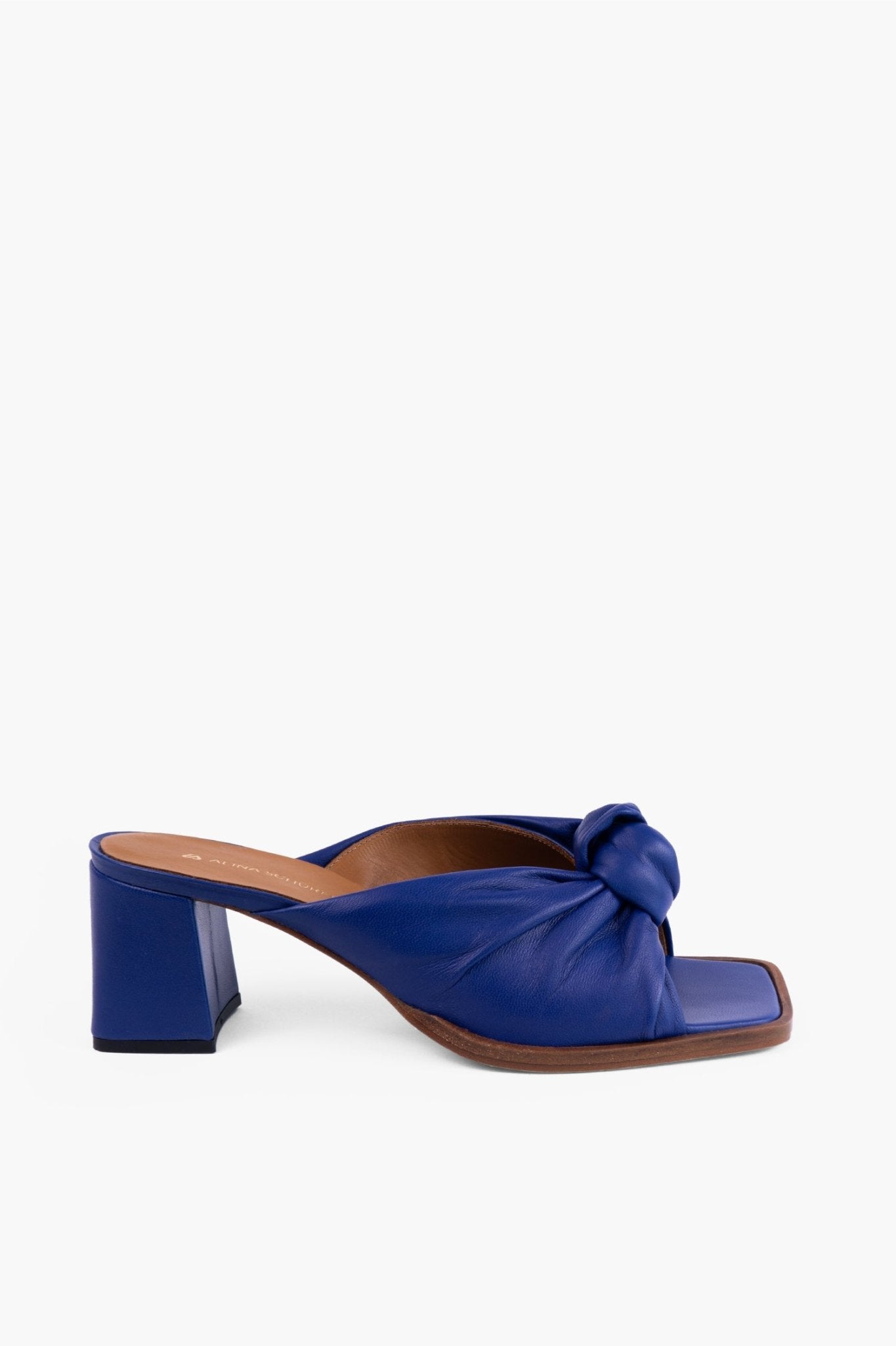 TILLY 55 Sandals with knot | Blueberry Bash - ALINASCHUERFELD