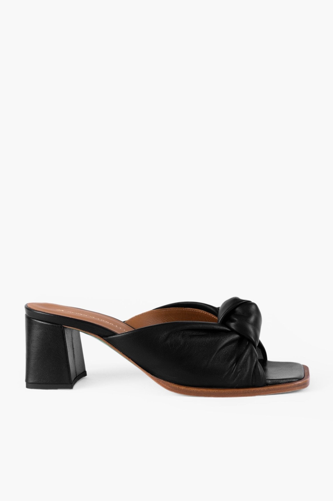 TILLY 55 Sandals with knot | Black Like Liquorice - ALINASCHUERFELD