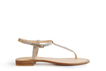 Nude coloured sustainable sandal by ALINASCHUERFELD